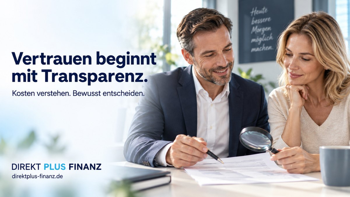 Direkt Plus Finanz im Seriositäts-Check: Paar prüft Vertrag mit Lupe – Vertrauen beginnt mit Transparenz